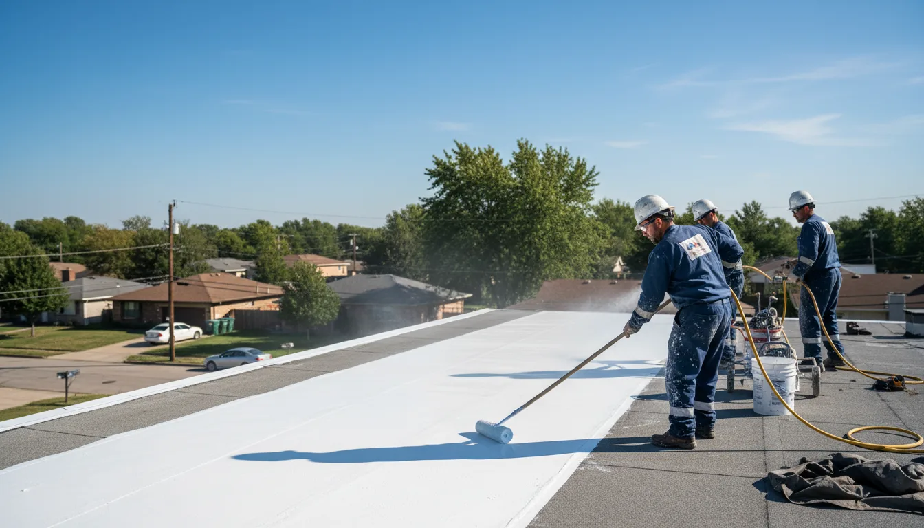 Commercial roof coating in Buhl, MN near me